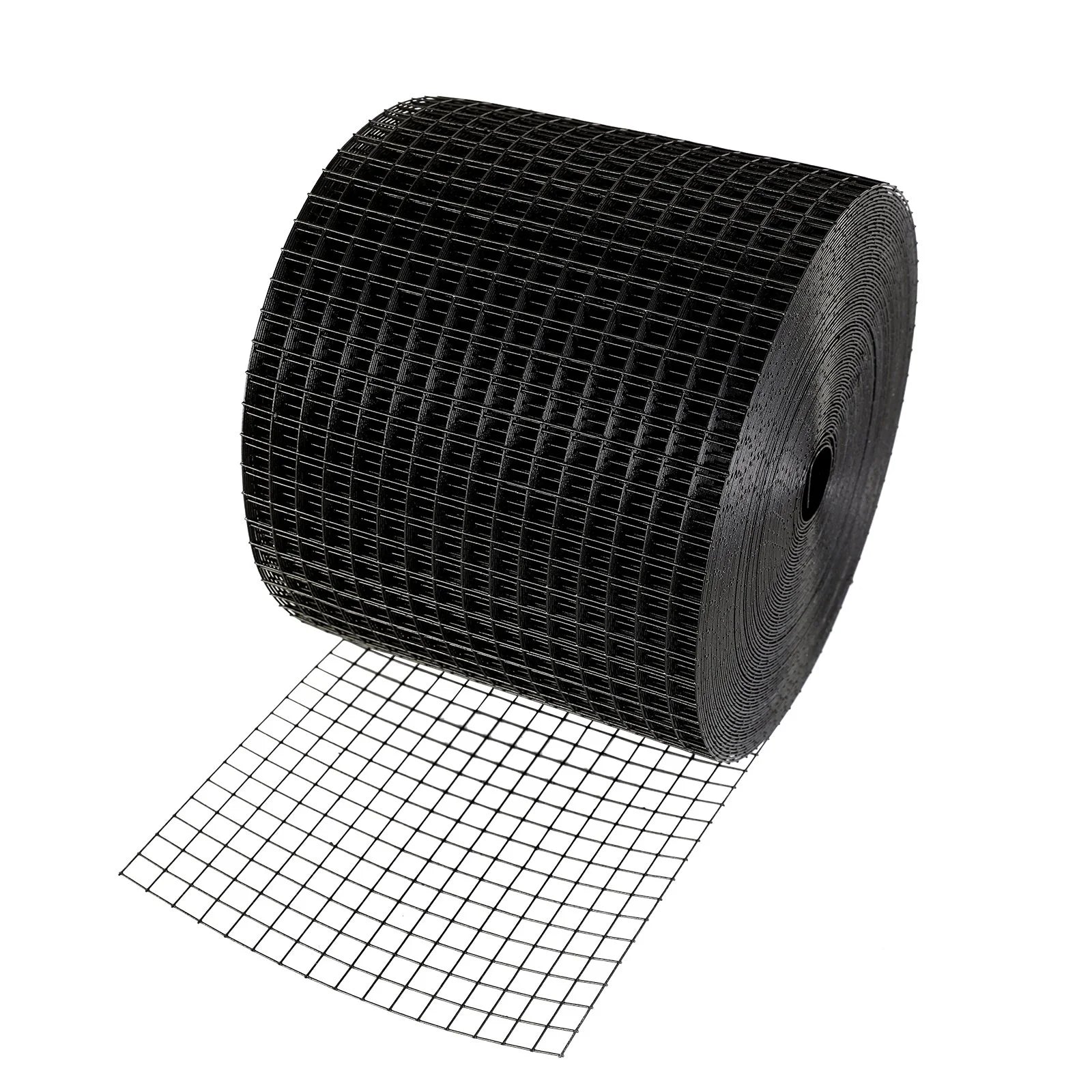 VEVOR 6 Inch X 100Ft Solar Panel Bird Guard, Critter Guard Roll Kit with 100Pcs Stainless Steel Fasteners, Solar Panel Guard with Rust-Proof PVC Coating, 1/2 Inch Wire Roll Mesh