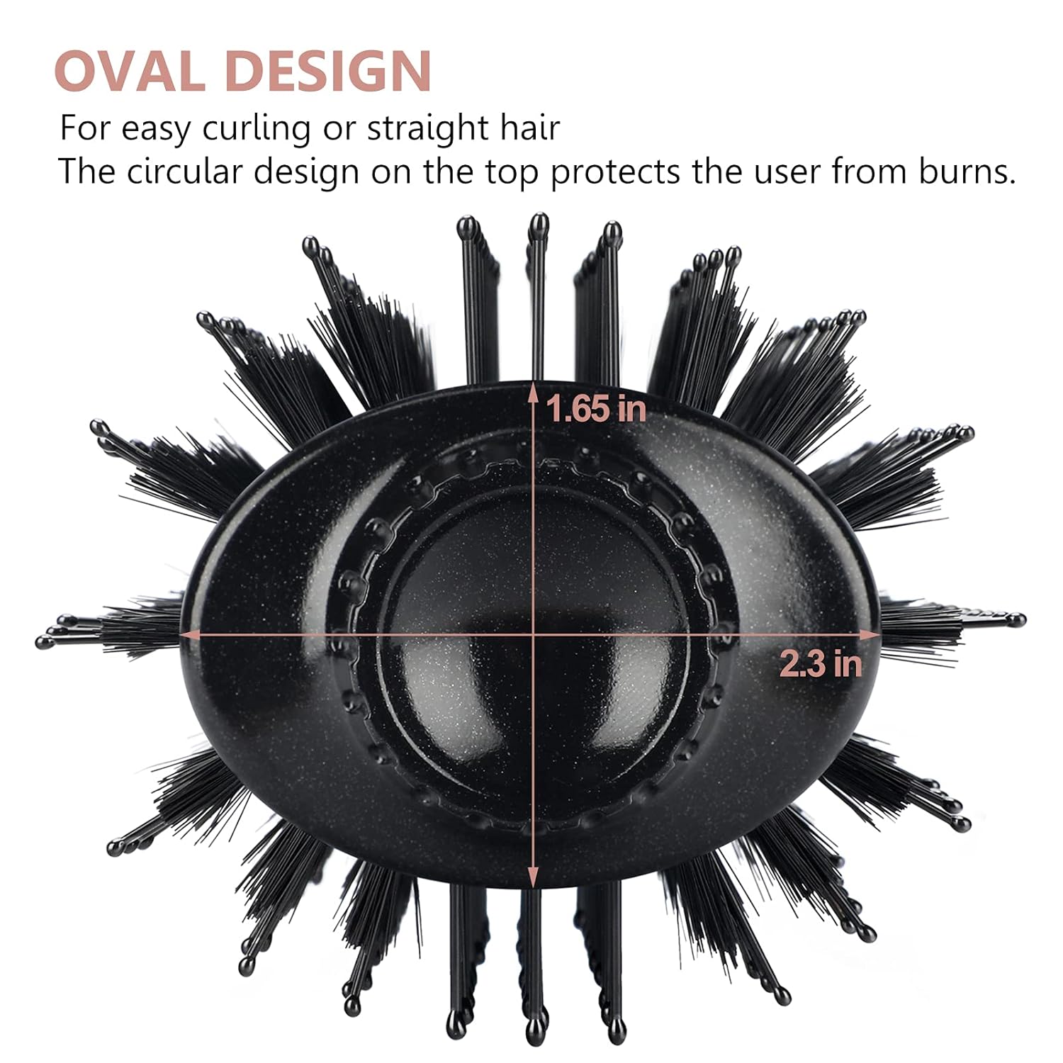 One Step Hair Dryer & Volumizing Hot Air Brush, Blow Dryer, Ceramic Straightener, Curler & Hot Comb 4 in 1 Salon Ionic Brush, Hair Styling Tools, Black