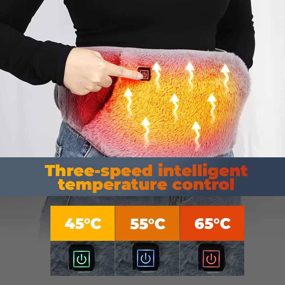 Uterus Warm Belt Female Menstrual Heating Pad Waist Cold Protection Graphene 65℃-55℃-45℃ Temperature Control