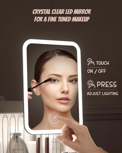 All-In-One Organizer with Led Mirror for Makeup Skincare &amp; Accessories