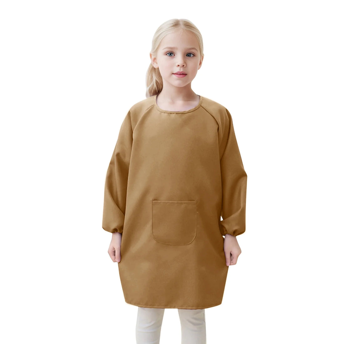 Kid Tshirts Art Cover Ups with Pocket for Children Artist Painting Shirts Oversized Clothes for 2-4 Years