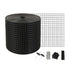 VEVOR 6 Inch X 100Ft Solar Panel Bird Guard, Critter Guard Roll Kit with 100Pcs Stainless Steel Fasteners, Solar Panel Guard with Rust-Proof PVC Coating, 1/2 Inch Wire Roll Mesh