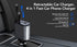 4 in 1 Retractable Car Charger Cable Dual Port USB-C PD Fast Charging Adapter