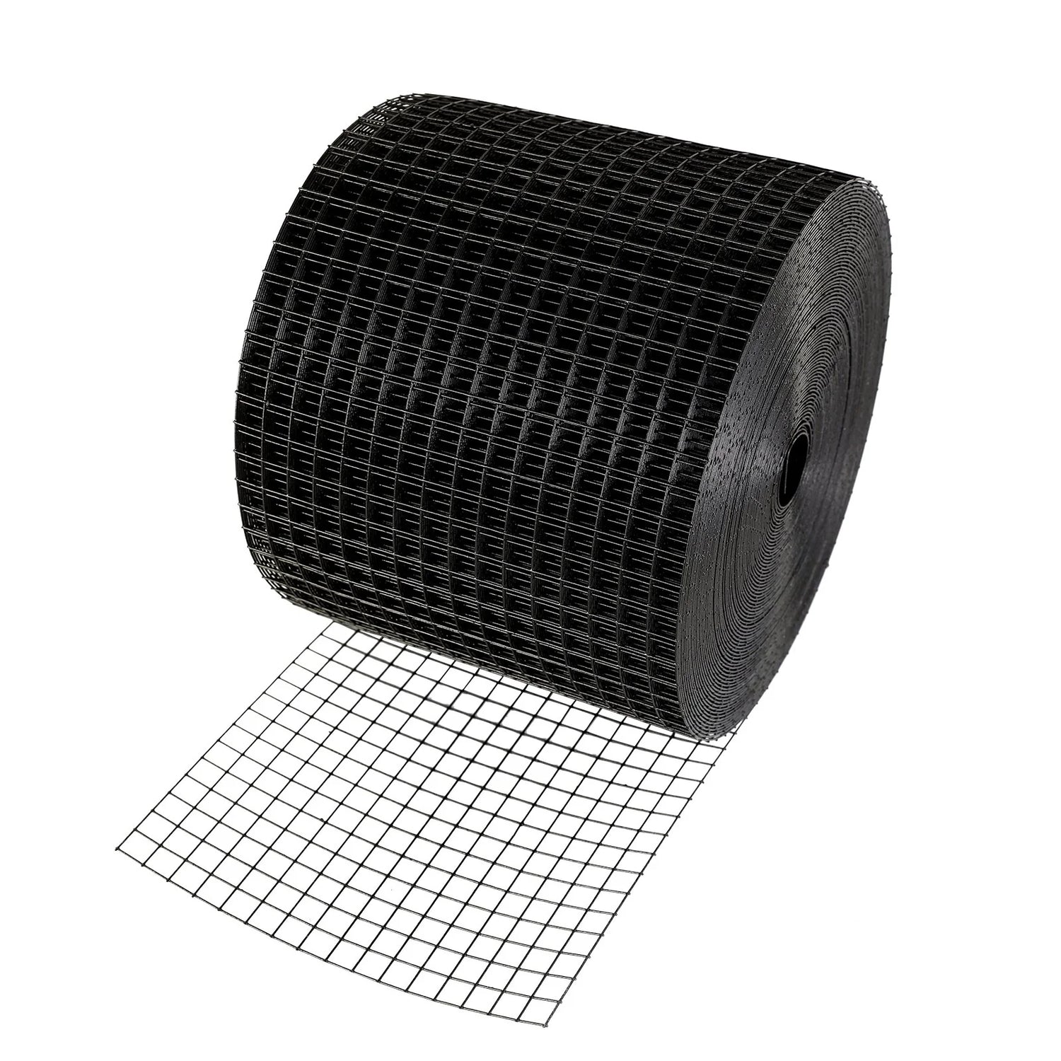 VEVOR 6 Inch X 100Ft Solar Panel Bird Guard, Critter Guard Roll Kit with 100Pcs Stainless Steel Fasteners, Solar Panel Guard with Rust-Proof PVC Coating, 1/2 Inch Wire Roll Mesh