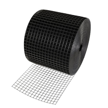 VEVOR 6 Inch X 100Ft Solar Panel Bird Guard, Critter Guard Roll Kit with 100Pcs Stainless Steel Fasteners, Solar Panel Guard with Rust-Proof PVC Coating, 1/2 Inch Wire Roll Mesh