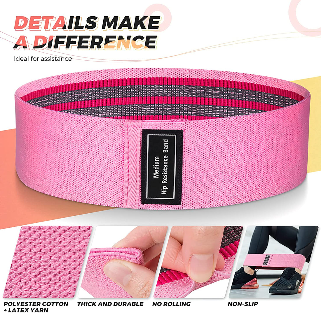 Resistance Bands, Exercise Workout Bands for Women and Men, 3 Set of Stretch Bands for Booty Legs for Yoga Starter, Pilates Flexbands