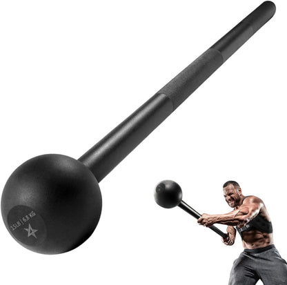 Steel Mace Bell for Strength Training - Support Full Body, Muscles, Shoulder, Grips &amp; Forearms Workouts to Rehabilitation, Stretching 5, 7, 10, 15, 20, 25, 30Lb for Woman &amp; Man