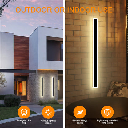 2-Pack 40” RGBW Frame Wall Light for Indoor &amp; Outdoor