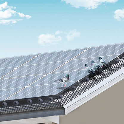 VEVOR 6 Inch X 100Ft Solar Panel Bird Guard, Critter Guard Roll Kit with 100Pcs Stainless Steel Fasteners, Solar Panel Guard with Rust-Proof PVC Coating, 1/2 Inch Wire Roll Mesh