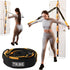 Adjustable Resistance Band Anchor - Door Anchor with 5 Loops & Metal Rings, Durable Nylon Strap for Full-Body Workouts